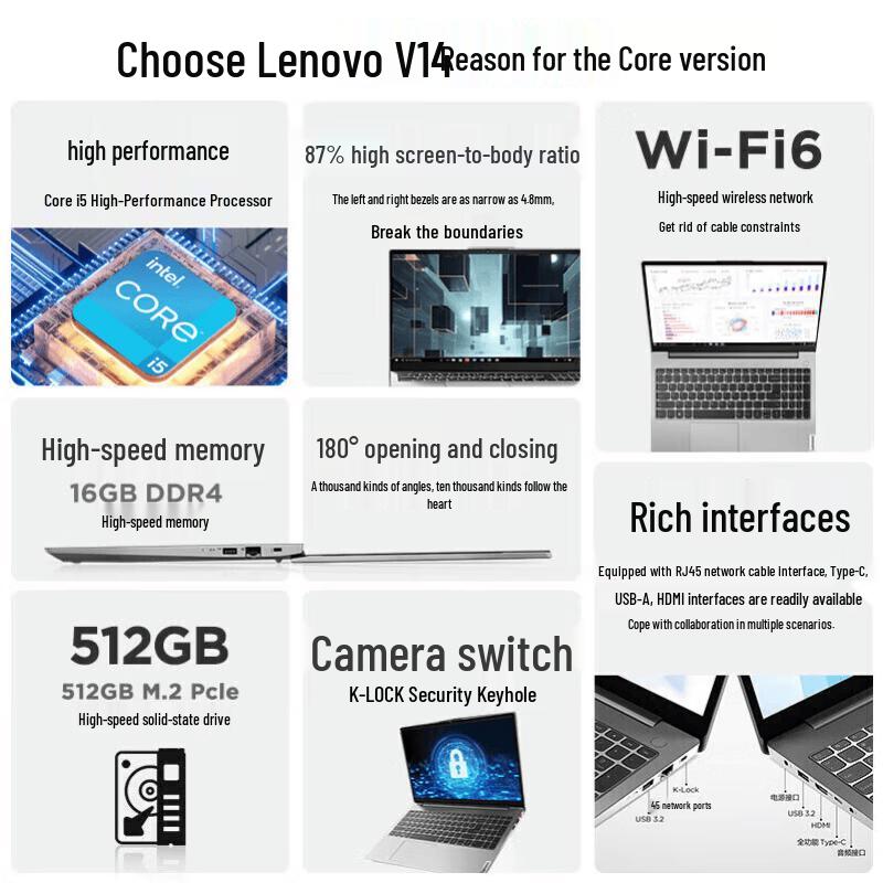 Lenovo V14 G4 IAN Laptop (CN-Version)