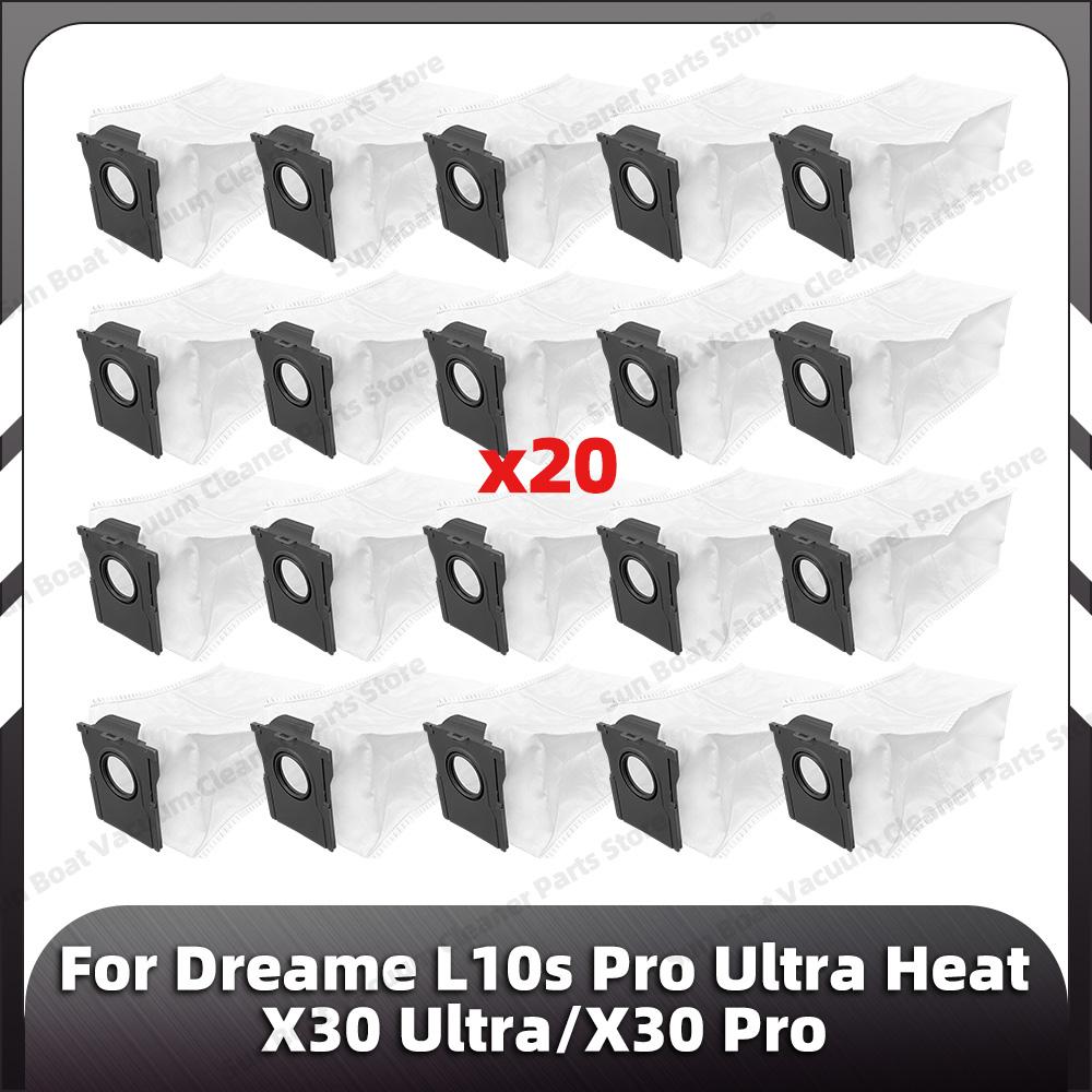 Compatible for Dreame L10s Pro Ultra Heat / X30 Ultra / X30 Pro Main Side Brush HEPA Filter Mop Pad Dust Bag Spare Parts