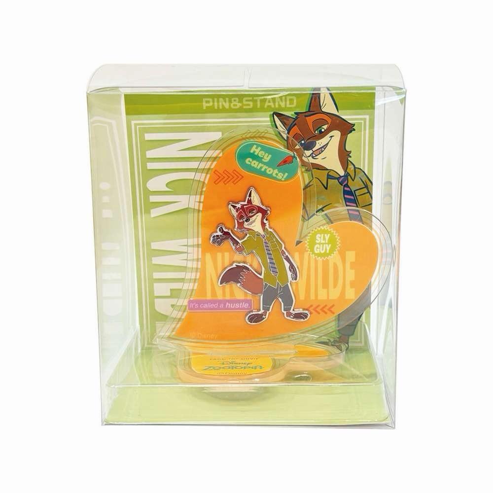 Disney Store Japan Zootopia Nick Wilde PinStand Figure C NWT 2025 FS