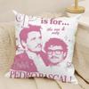 Interesting demeanor Man PPedro Pascal Pillow Case Natural Linen DoubleSided Printing Sofa Home Decor Cushion Cover