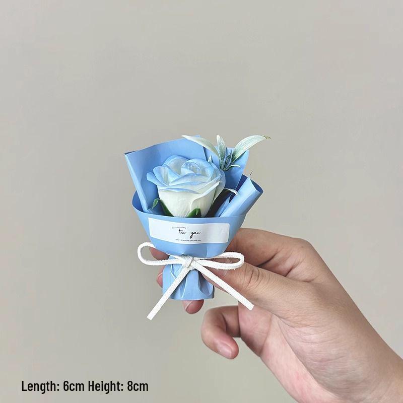 

Mini Bouquet: Preserved Rose Pocket Souvenir for Birthdays & Decoration Single Finished Bouquet