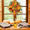 Fall Peony And Pumpkin Wreath Year Round Wreath Festival Celebration Artificial Fall Wreath Autumn Front Door Wreath