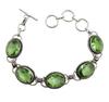 Peridot Gemstone Silver Plated Handmade Bracelet Jewelry BR 57