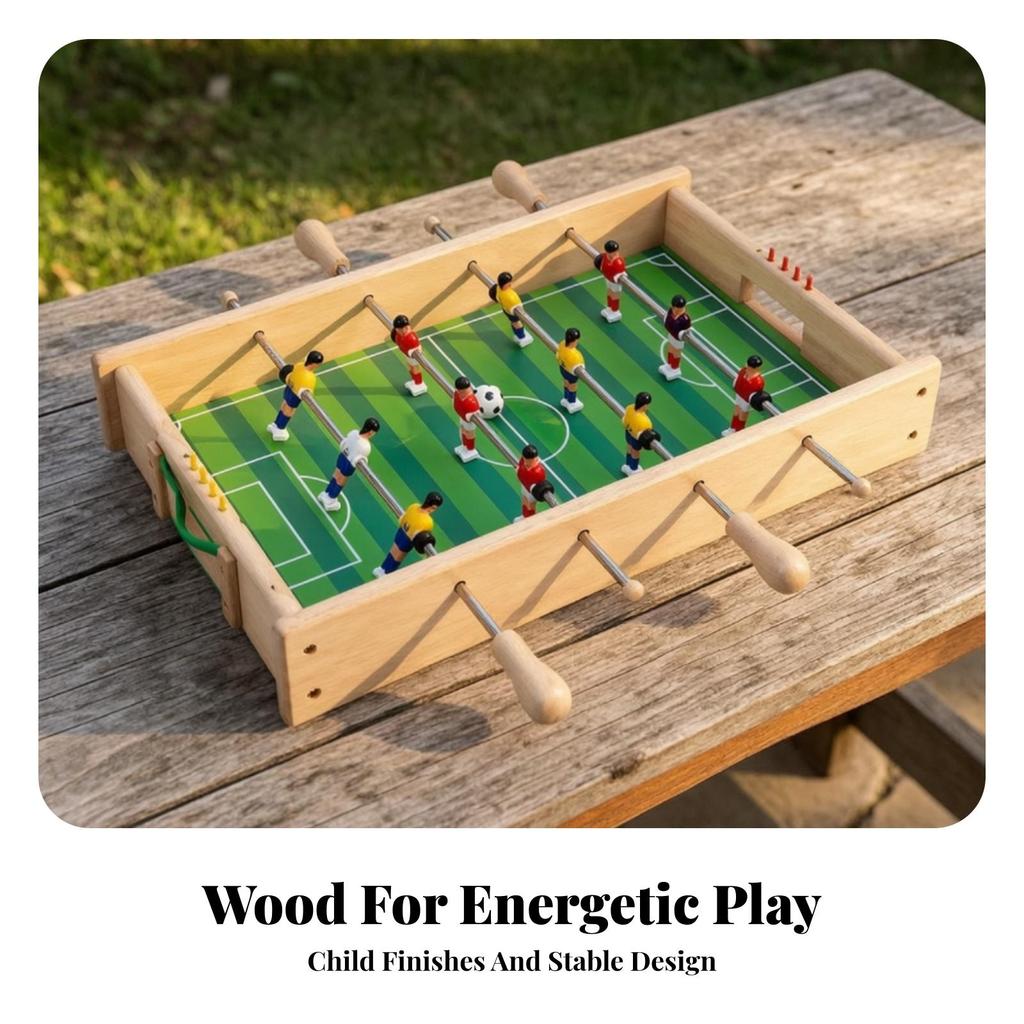 Tabletop Foosball Game Portable Table Sturdy for Home, Kids