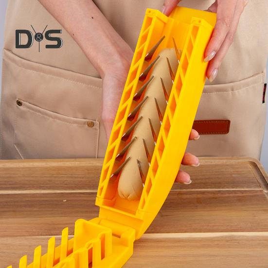 Sausage Cutter Stainless Steel Blade Hot Dog Ham Banana Peel Cutter Multifunctional Kitchen Tool for Home Restaurant