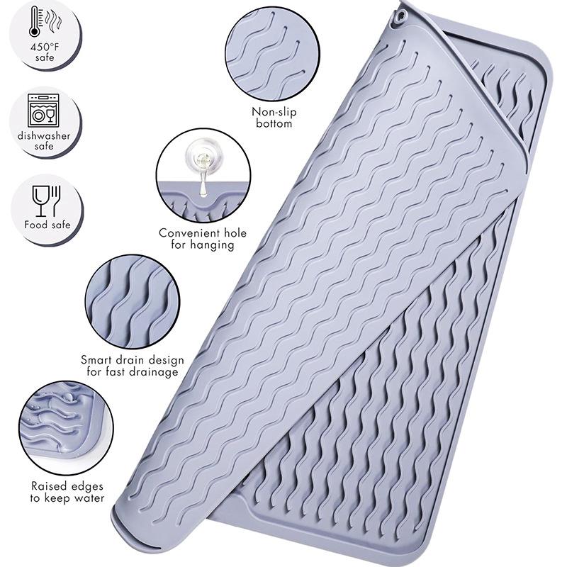 Silicone Countertop Protection Pad for Kitchen - Anti-scalding, Insulation, and Drying