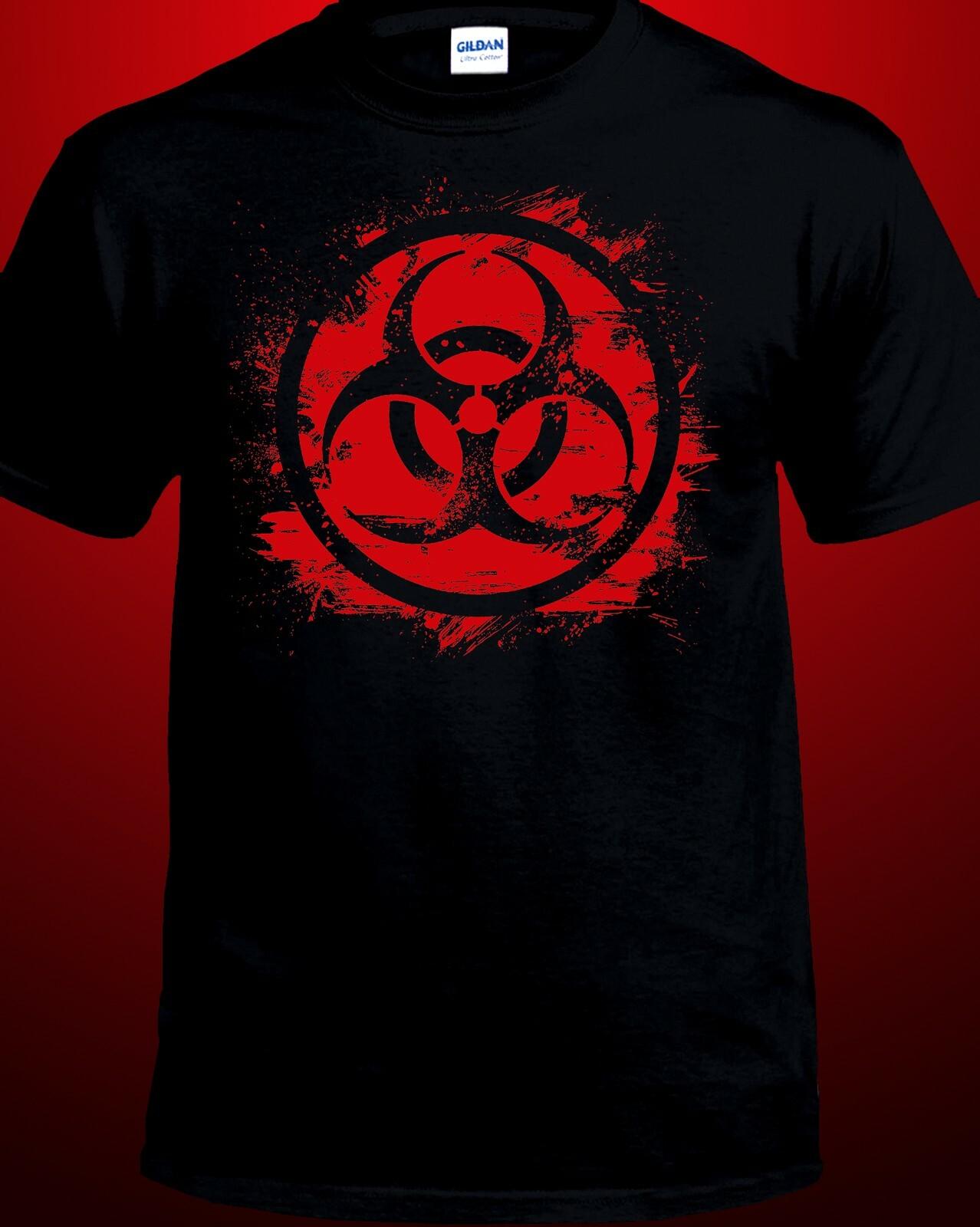 Biohazard Distressed Design T-shirt S разноцветный