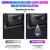 2PCS Auto Wireless Door Led Welcome Light Projection Lamp Light Decorative Accessories For Alfa Romeo Giulietta Stelvio 2017 zl6