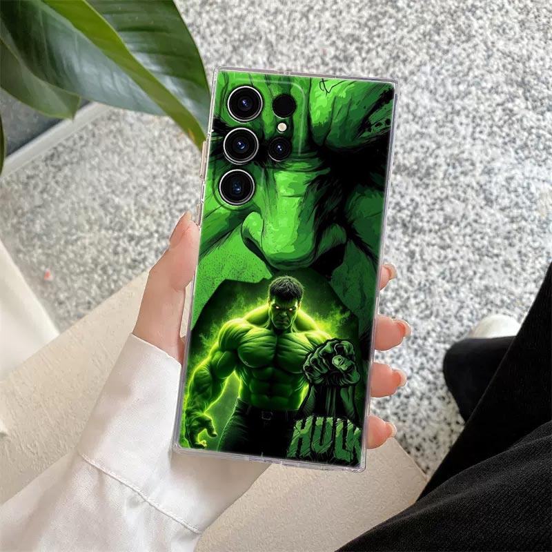 Mavel The Avengers Transparent Case For Samsung Galaxy S26 S25 Ultra S24 S22 S26 Plus S20 S23 S21 S25 FE 5G Clear Silicone Cover