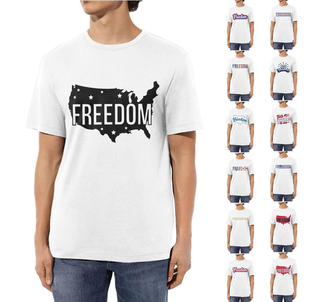 Men'S Fashionable T-Shirt, Street Casual Short Sleeved Clothing