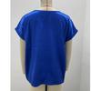 Elegantes Damenhemd Einfarbiges T-Shirt Sommer Damen Kurzarm Satinhemd Locker Lässig Rundhals T-Shirt Top S-XXL