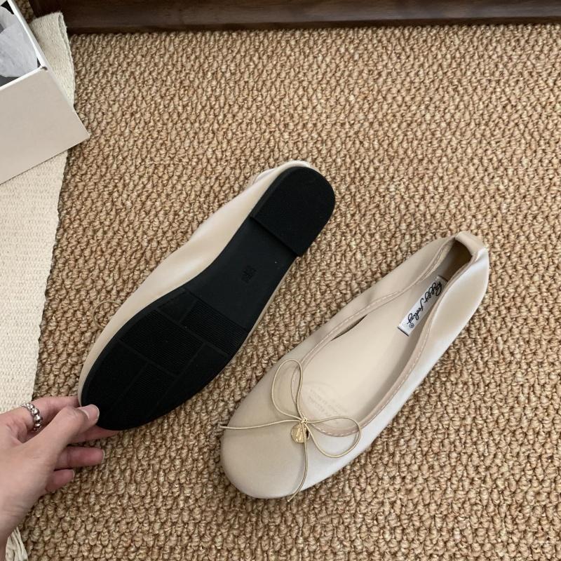 

Мода Bailamos 2025 Новые женские балетки Женские балетки повседневные Туфли для балета Складная подошва Туфли-лодочки Летние слипоны Тапочки Мюли Шо 40 абрикосовый