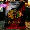 1pc NHL Chicago Blackhawks Blanket, Cozy Valentine's Day Blanket, Multi-functional Nap Blanket Available Throughout the Four Seasons