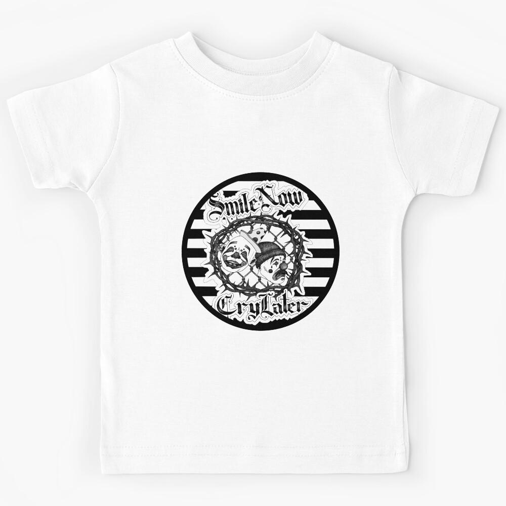 Smile Now Cry Later Clowns - Comedy Tragedy Kids T-Shirt 110