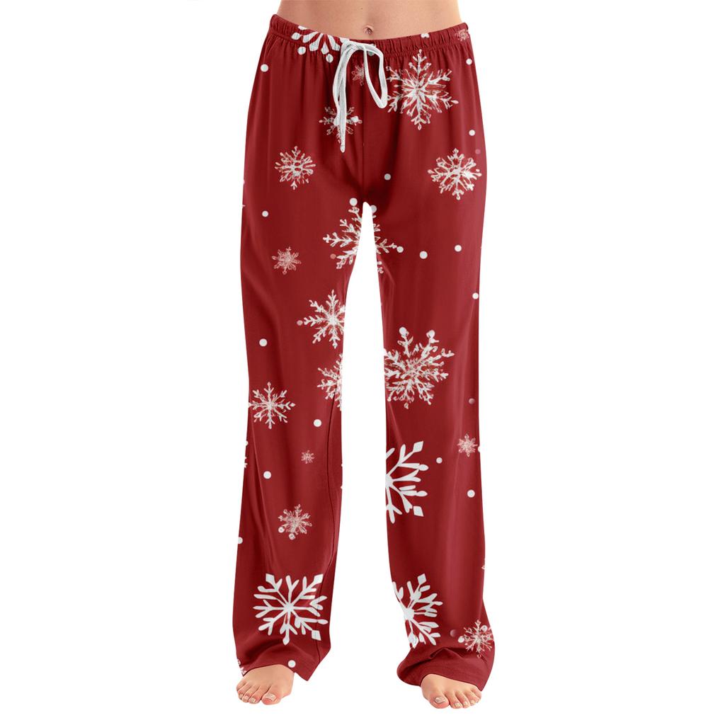 Adult Fashionable Loose Christmas Printed Casual Pants, Loungewear, Sleep Pants