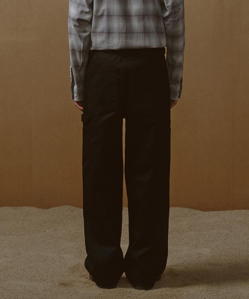 Musinsa Standard Heavyweight Cp Wide Carpenter Pants [Black]