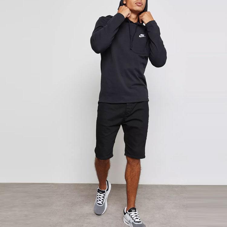 Nike Casual Sports Long Sleeve Hoodie Men Tops Black 807249-010