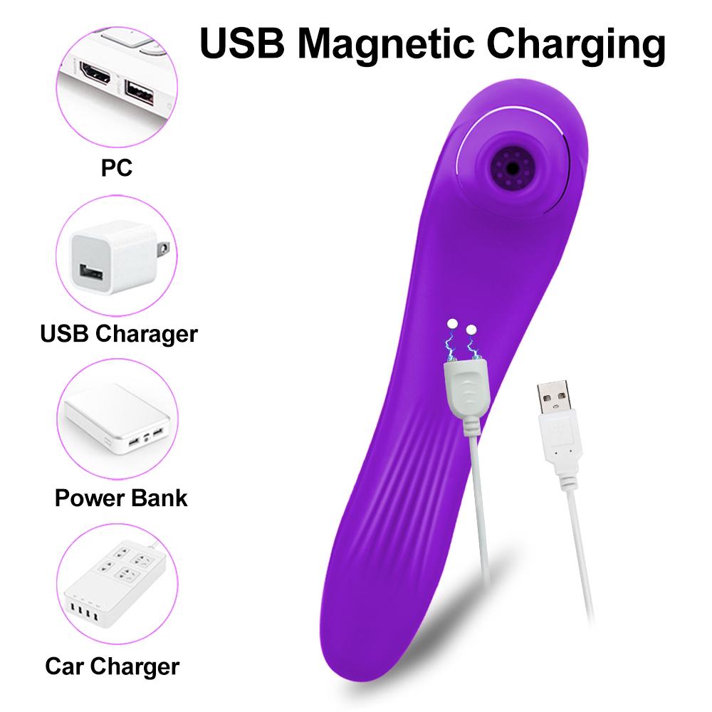 Female Sucking Vibrator Clitoris Stimulator G Spot Dildo Nipple Oral Blowjob Vacuum Clit Sucker Adult Sex Toys for Women