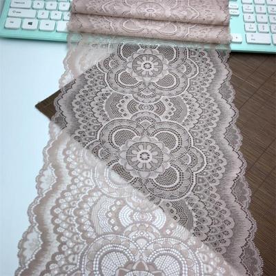 23.5cm Wide Elastic Lace, Stretchy Spandex Lace Fabric for Lingerie, Bra, Underwear, Garment, Sewing & Crafting