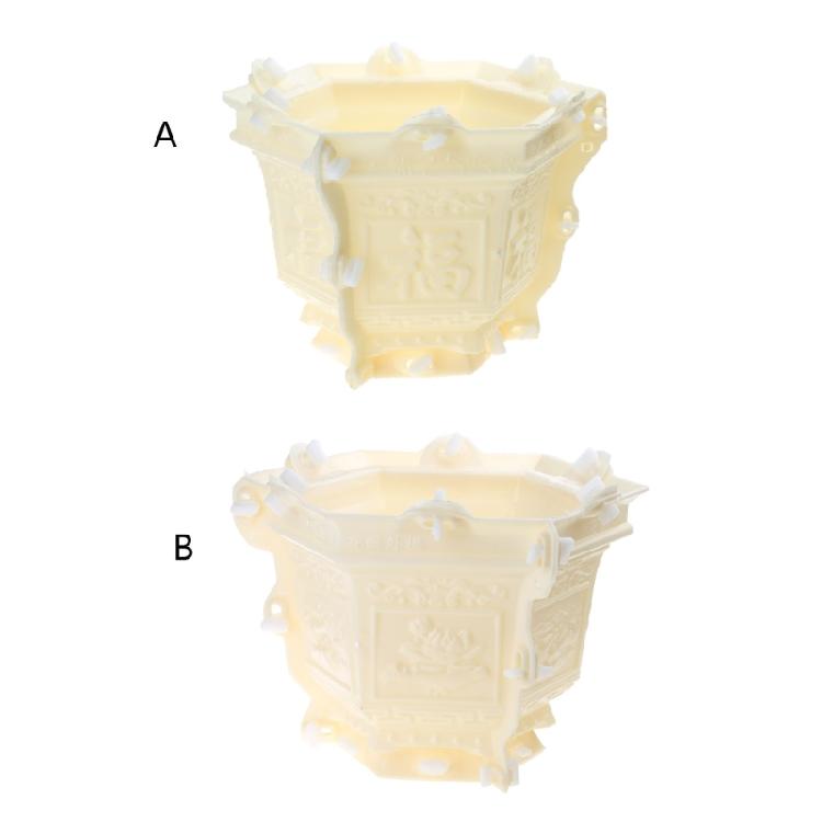 Tall Planter Mold DIY Hexagonal Flower Pot Mold Flower Container Mold for Plant
