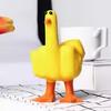 Creative Funny Little Duck Personalized Middle Finger Resin Statue Home Desktop Craft Ornament Garden Sculpture Decor Gift