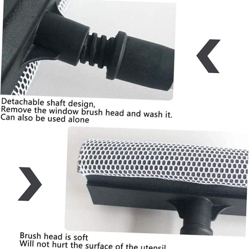 Abnehmbarer T-förmiger Fensterschaber und Antibeschlagbürste zur Autoreinigung