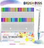 Waterproof Double Tip Art Markers Pen Set for Drawing Sketching Manga Coloring Watercolor Paint Brush Art Stationery Supplies