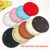 DIY Handmade Crochet Round Leather Bag Base - 15cm Knitting Handbag Bottom Plate Accessories