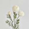 Faux Ranunculus Asiaticus Reusable Artificial Flower Fake Ranunculus Flower for Living Room Dining Table Centerpiece Farmhouse Decor
