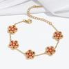 Cherry Epoxy Titanium Steel Bracelet for Women - Sweet Dopamine-Inspired Design