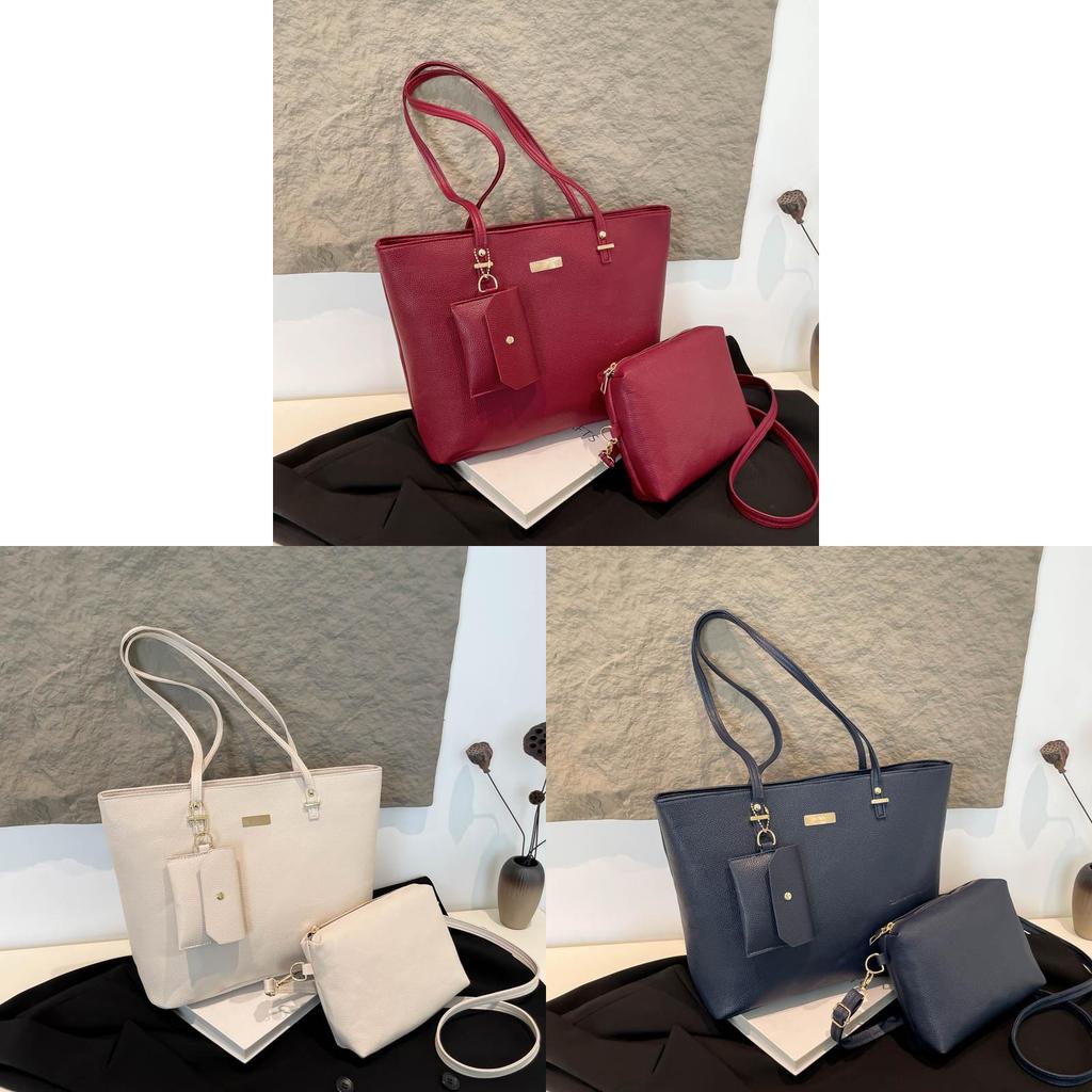 Minimalist Large Capacity Tote With Zipper Closure And Interior Phone Pouch For Office Use