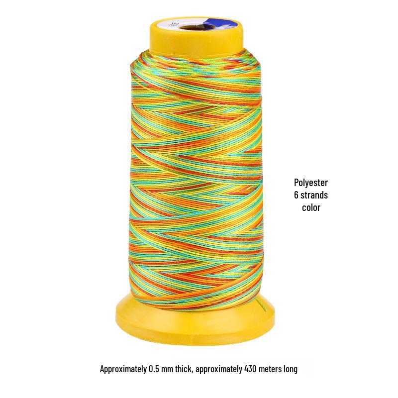 Colored Polyester Thread for DIY Beading and Weaving