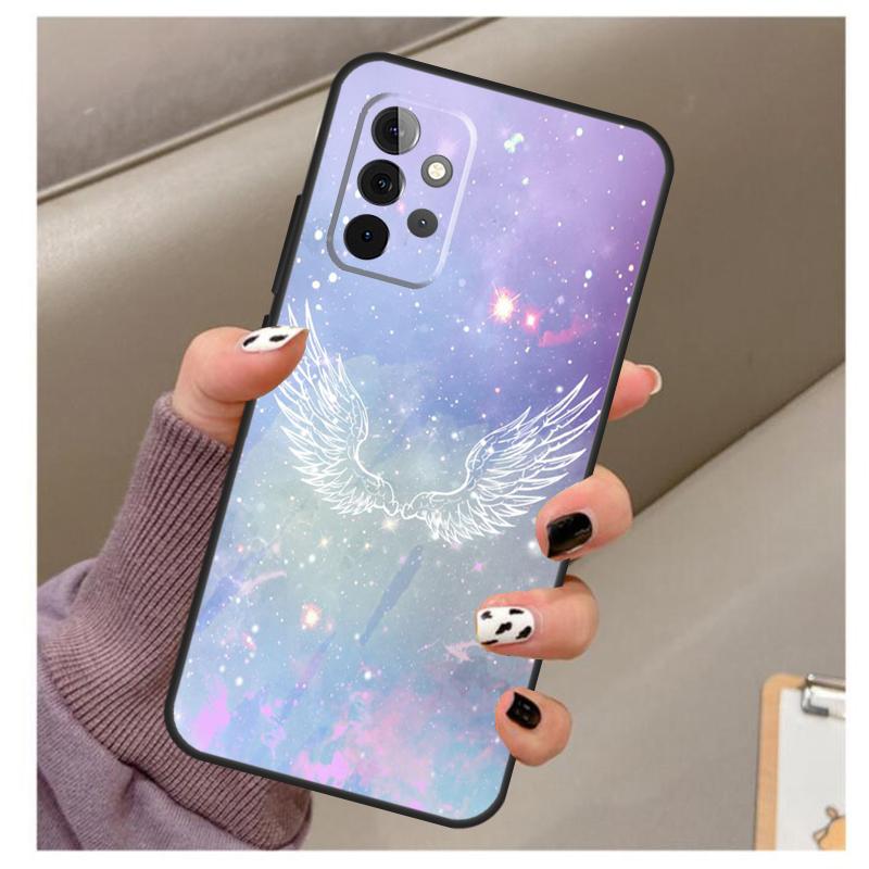 Fantasy Angel Girl Wings Case For Samsung Galaxy A33 A13 A53 A34 A54 A14 A15 A16 A26 A36 A56 A12 A32 A52 A06 A35 A55