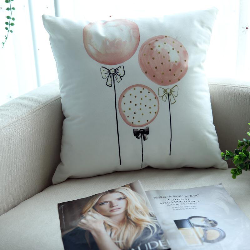Mädchen im nordischen Stil, frisch und schlicht, modern, Ins Sofakissen, Internet-Berühmtheit, rosa Kissen, Kissenkissenkern