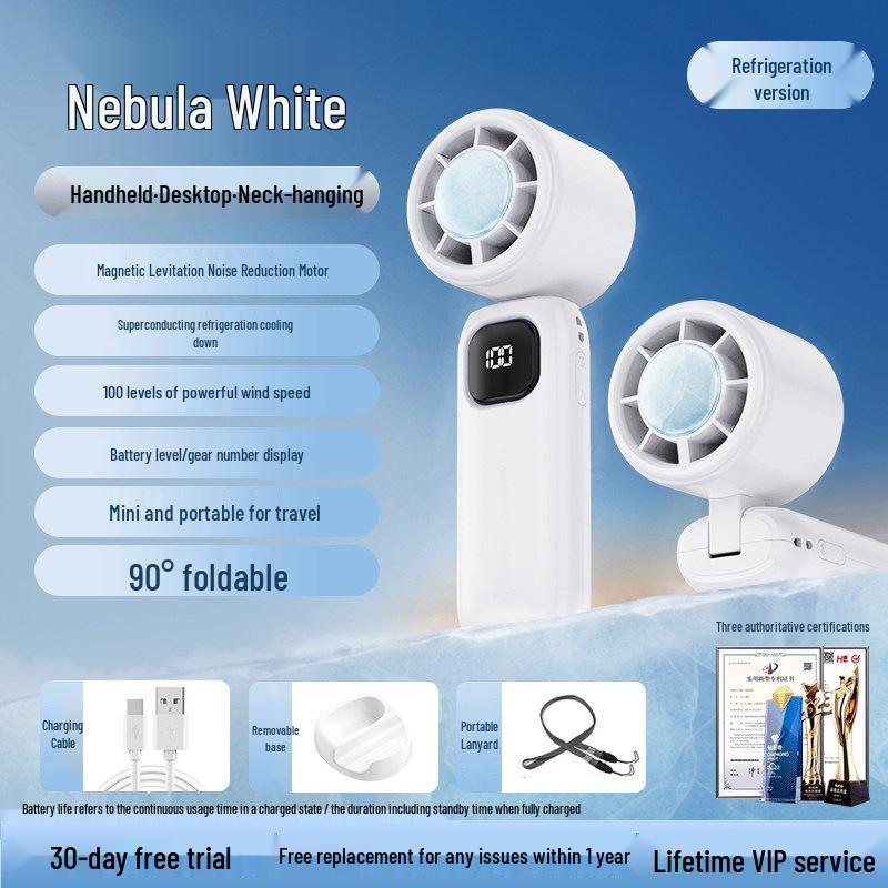 Portable USB Desk Fan with Long Battery Life and Quiet Operation 0mAh