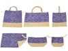 Set for Starting Lesson Gym Clothes Cup Lunch Shoe [Reicom] 6-piece School/kindergarten Bag, Bag, Bag, Placemat, Bag, Case/blue