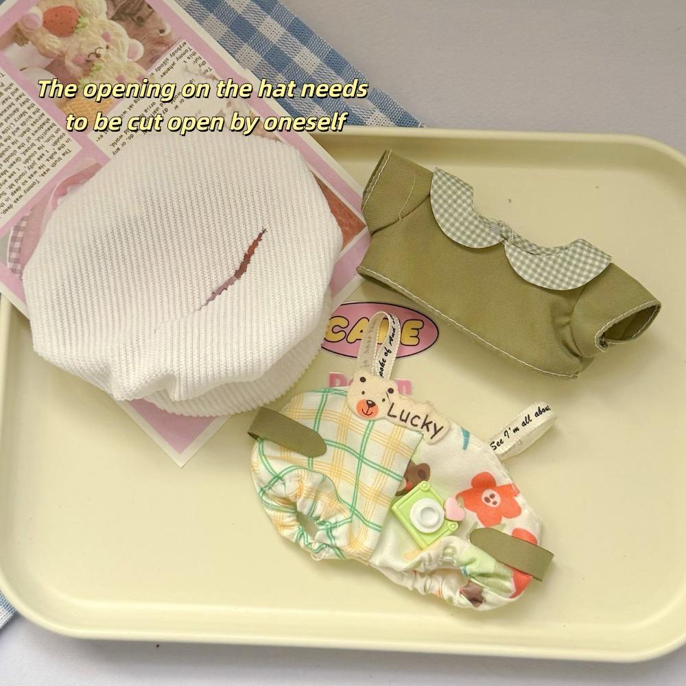 

1 set Cartoon Labubu Doll Clothes Set Mini Cotton Doll s Clothes Cotton Doll Accessories Style C