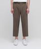 Loose Tapered Hidden Banding Crop Slacks [Light Brown]