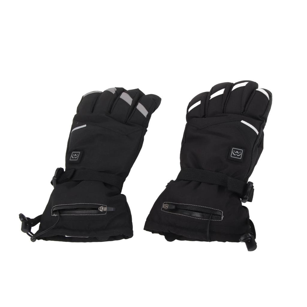 1 Pair Electric Heated Gloves 3 Temperature Setting Battery Powered Rechargeable Heating Thermal Touchscreen Gloves for