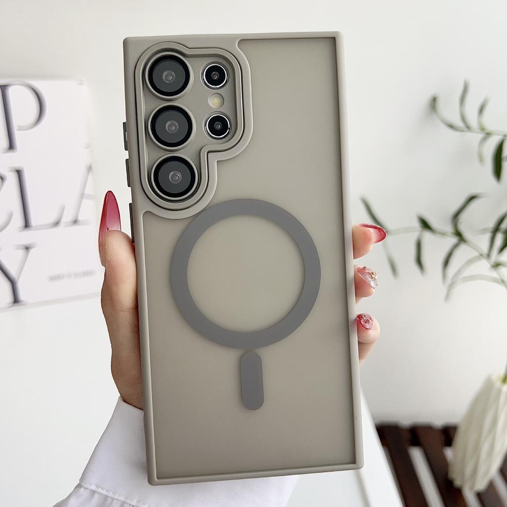 Simple Yadun Magnetic Skin absorbing Matte Suitable for Samsung S24u Mobile Phone Case S25EDGE Lens Film Anti Fall Case A55