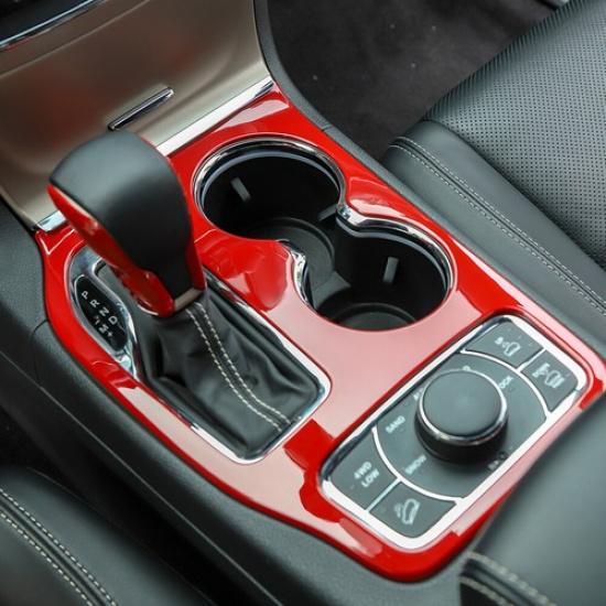Interior Gear Shift Box Panel Cover Beael Trim For Jeep Grand Cherokee 2016+ Red