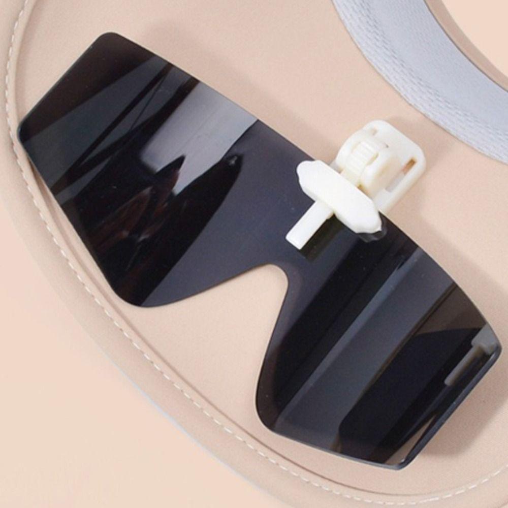 Adjustable Empty Top Cap Breathable Sport Hat Fashion Sun Hat with Sunglass  Outdoor Sport