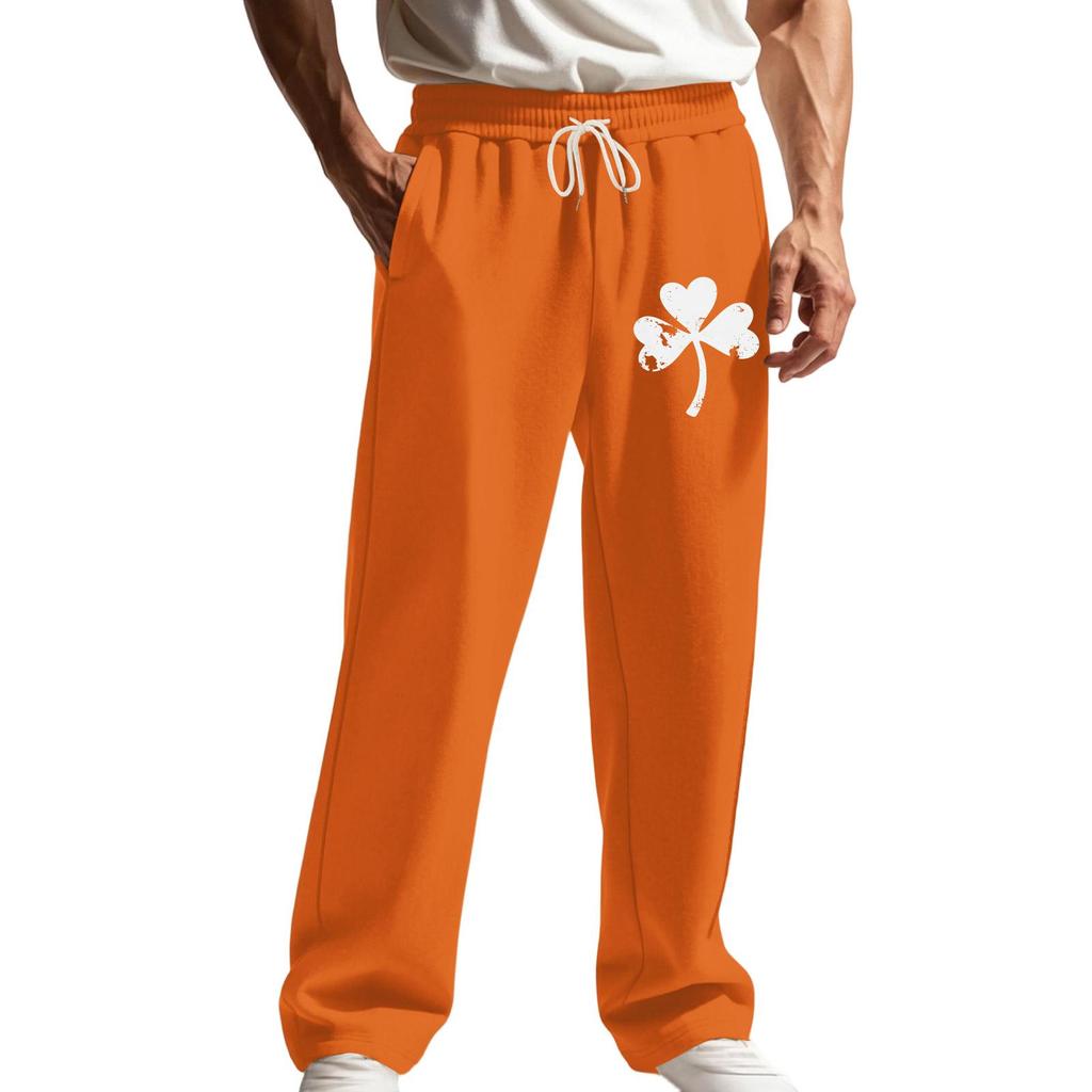 Men's  Sports  Leisure  Straight  Cylinder  Hoodie  Trousers