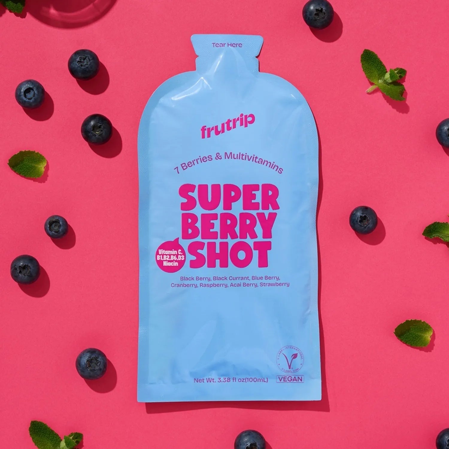 Frutrip Vegan Shot #Multivitamins Super Berry 100ml 3ea Super Berry 100ml 3ea