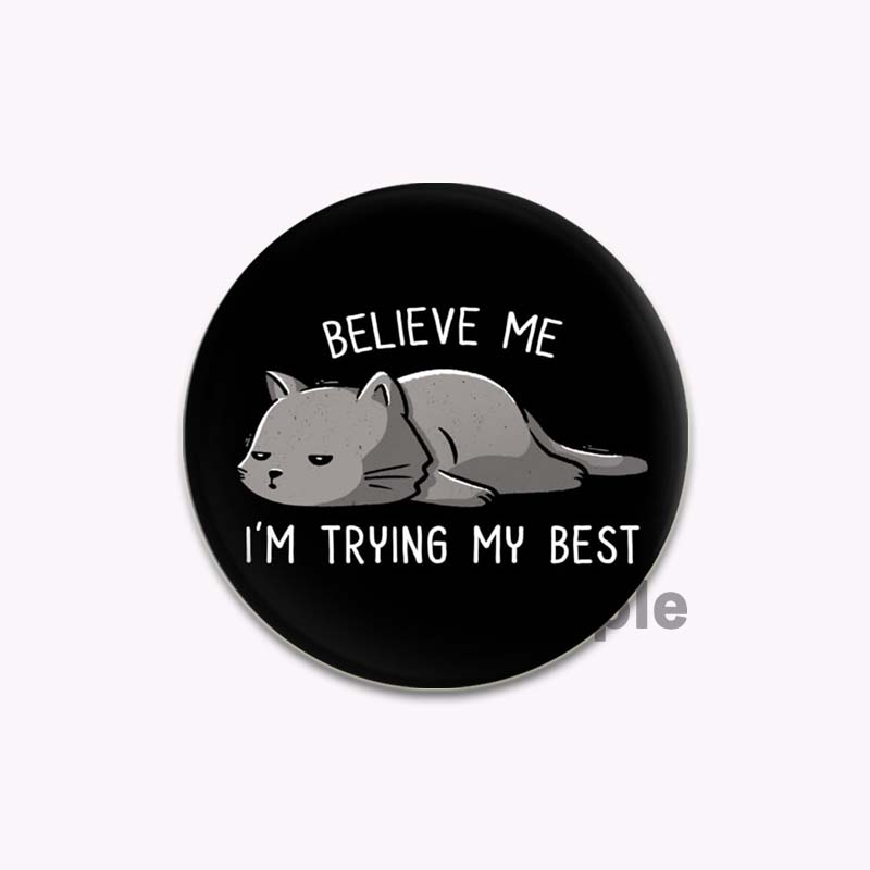 

58/44/32 мм, пуговица с изображением животного, персонализированная одежда, шляпа, булавка с лацканами, модный креативный значок любовника для рюкзака, одежда, подарки 44mm