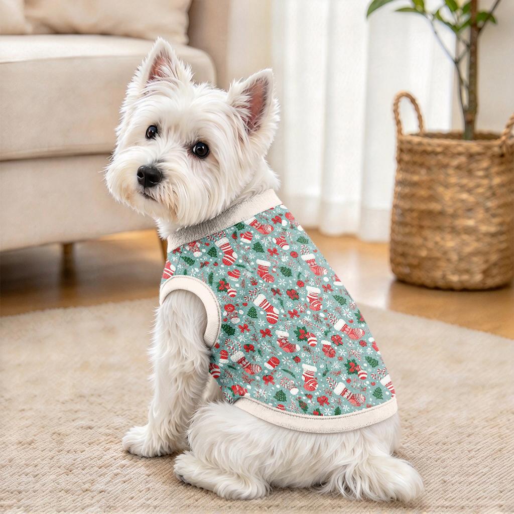 Pet Christmas Print Clothing, Festive Holiday Pet Apparel for Seasonal Celebrations and Daily Use