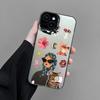 White Cat And Fashion Women Pattern Phone Case For Samsung S24 S23 Ultra Plus FE S25 S22 Ultra Plus S21 FE Laser Shockproof Case