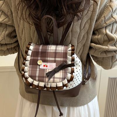 Rucksack, Umhängetasche, Handtasche mit Spitzen-Schleife