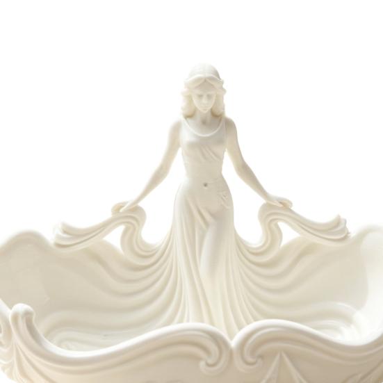 Jewelry Tray, Decorative Trinket Dish, Desktop Jewelry Organizer, Female Figure Storage Tray for Rings Earrings Necklaces Hairpins Makeup Brushes