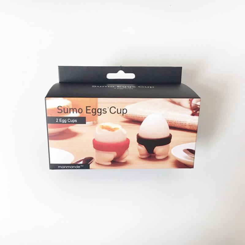 2 stk lekne japanske sumodesign eggekopper eggholder myk og hardkokt eggekoppholdere Majestetisk eggekopp Flerbrukskjøkken